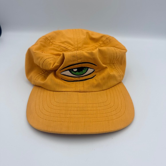 Toy Machine Other - Toy Machine Eye Logo Snapback Hat Yellow 6-Panel Skateboard Cap Adjustable